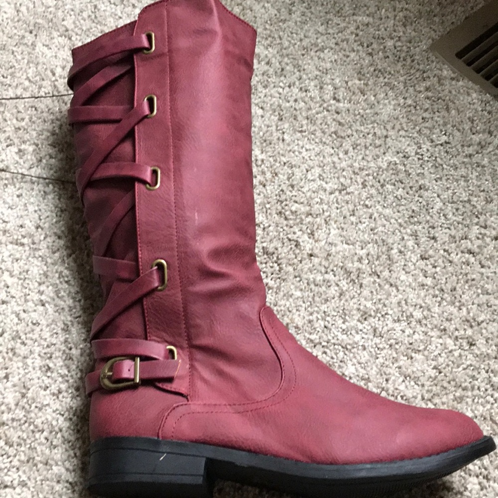 RUE 21 Burgundy Boots